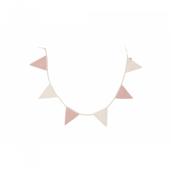Guirlande drapeau party collection rose/ivoire Jollein