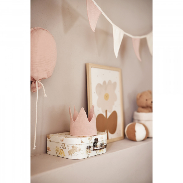 Guirlande drapeau party collection rose/ivoire Jollein