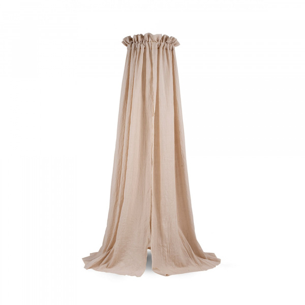 Pack ciel de lit vintage 155 cm rosewood + flèche de lit blanche Jollein