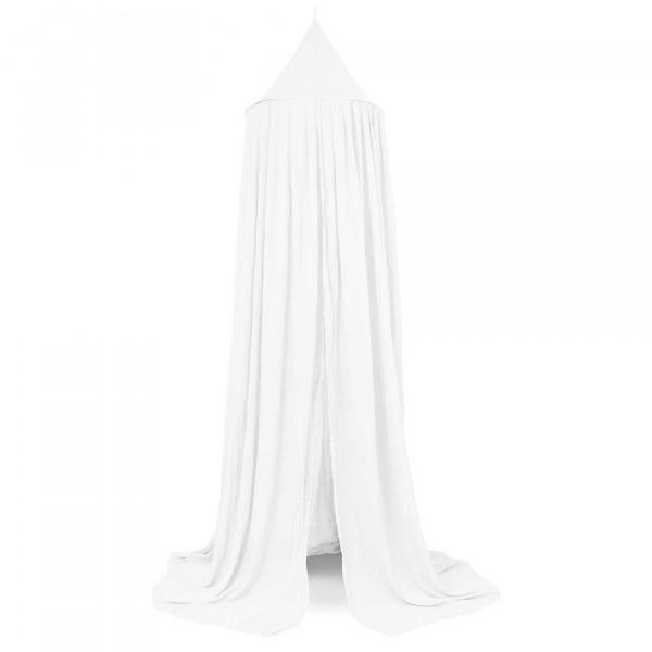 Pack ciel de lit vintage 245 cm white + flèche de lit blanche Jollein