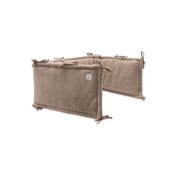 Tour de parc bébé cloudy rib milky coffee Jollein