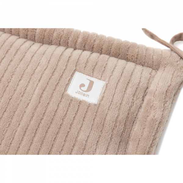 Tour de parc bébé cloudy rib milky coffee Jollein