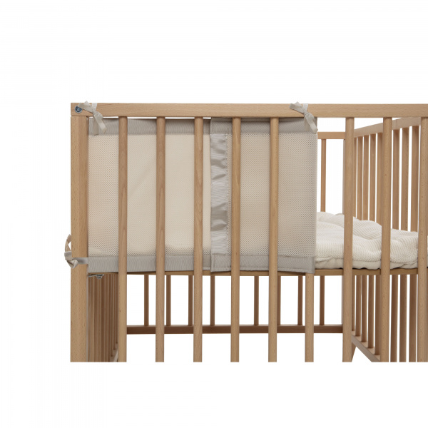 Tour de lit respirant mesh sand Jollein