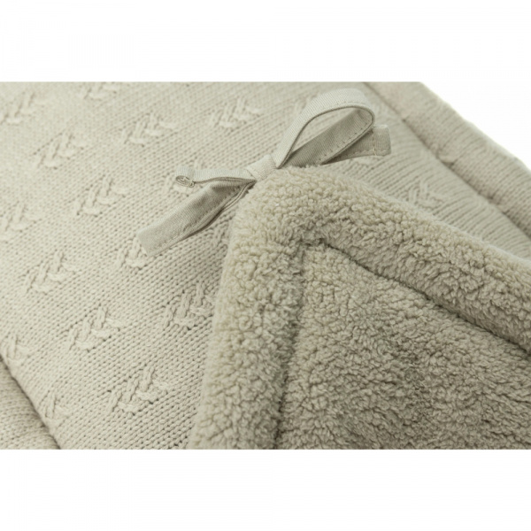 Tour de lit 180 x 30 cm grain knit olive green Jollein