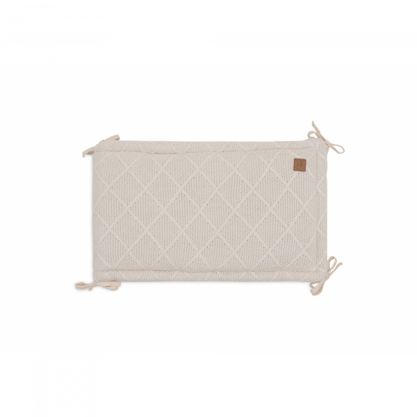 Tour de lit 180 x 30 cm check knit oatmeal Jollein