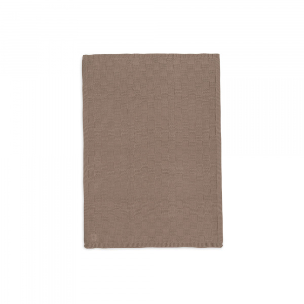 Couverture bébé tricot 75 x 100 cm box knit warm sand Jollein