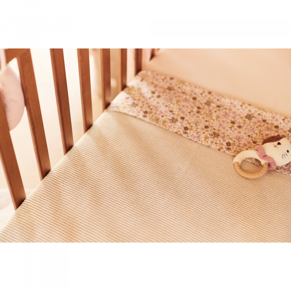 Couverture bébé tricot 100 x 150 cm nougat Jollein