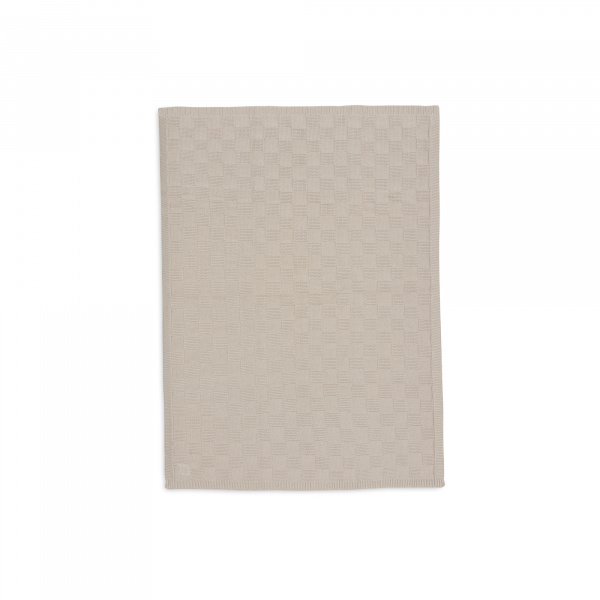 Couverture bébé tricot 100 x 150 cm box knit warm sand Jollein