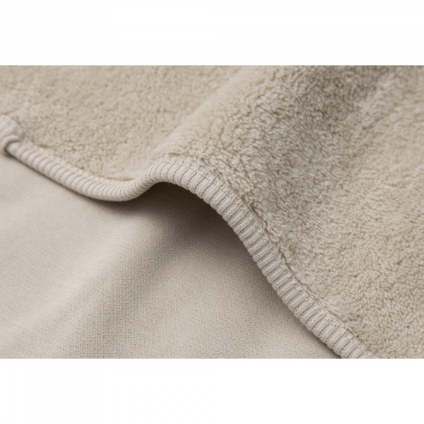 Couverture bébé chaude 75 x 100 cm basic jersey sherpa sand Jollein