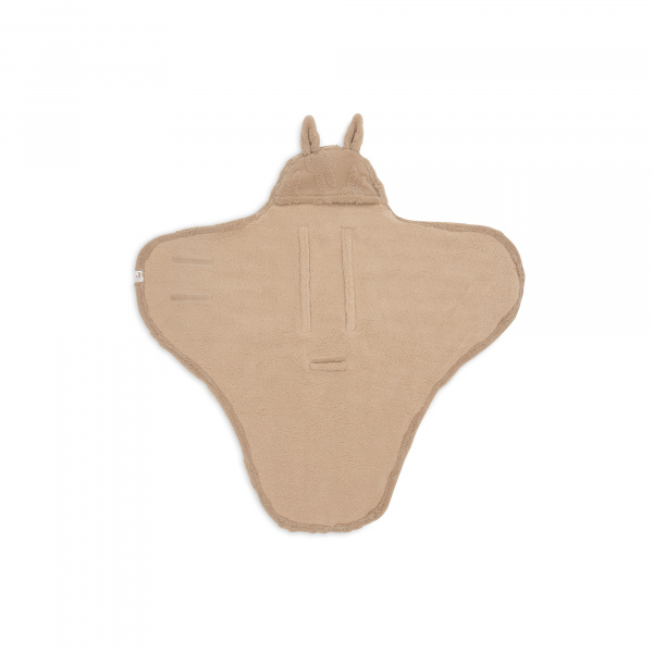 Couverture nomade portefeuille miffy jacquard teddy biscuit Jollein