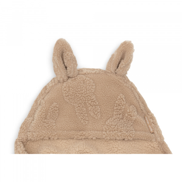 Couverture nomade portefeuille miffy jacquard teddy biscuit Jollein
