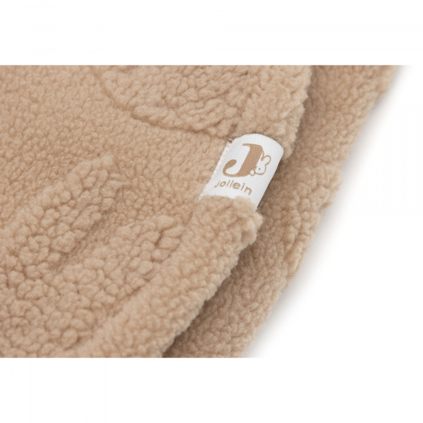 Couverture nomade portefeuille miffy jacquard teddy biscuit Jollein