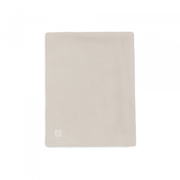Couverture berceau 75 x 100 cm basic knit velvet ivoire Jollein