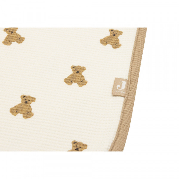 Couverture bébé little waffle 75x100 cm mini teddy bear Jollein