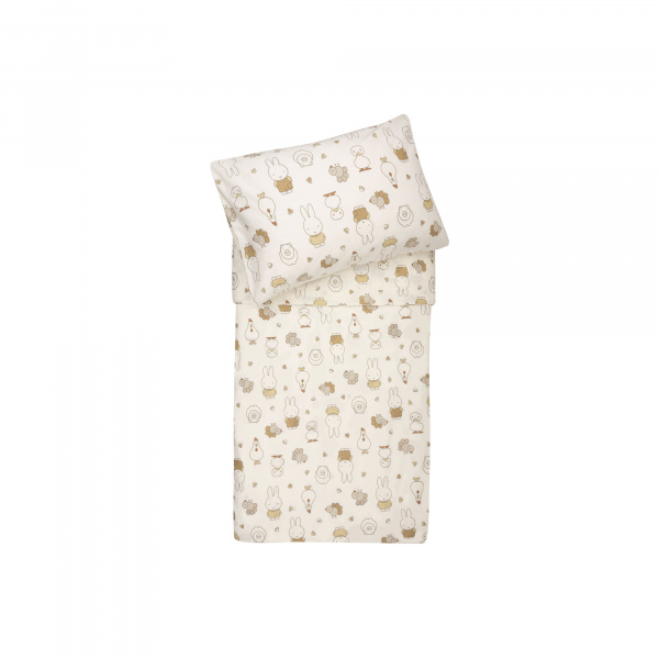 Housse de couette et taie 100x140 cm miffy family farm Jollein