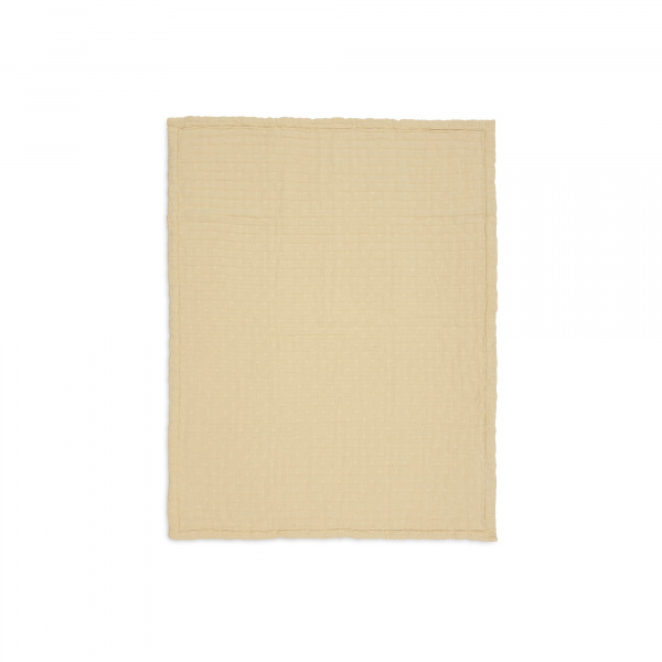 Couverture berceau 75x100 cm gaze de coton jacquard vanilla Jollein