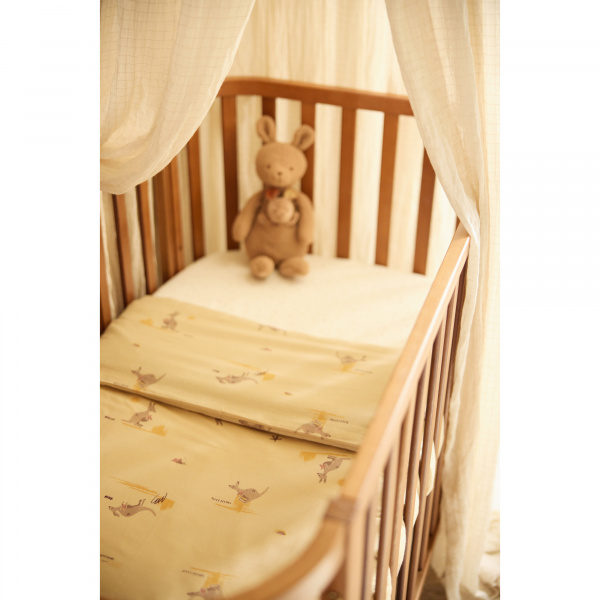 Housse de couette et taie 120 x 150 cm kangaroots Jollein