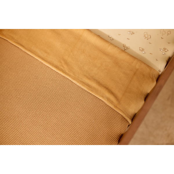 Couverture 100x150cm basic knit - hazel/fleece Jollein