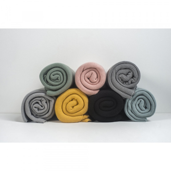 Couverture bébé tricot 100 x 150 cm forest green Jollein