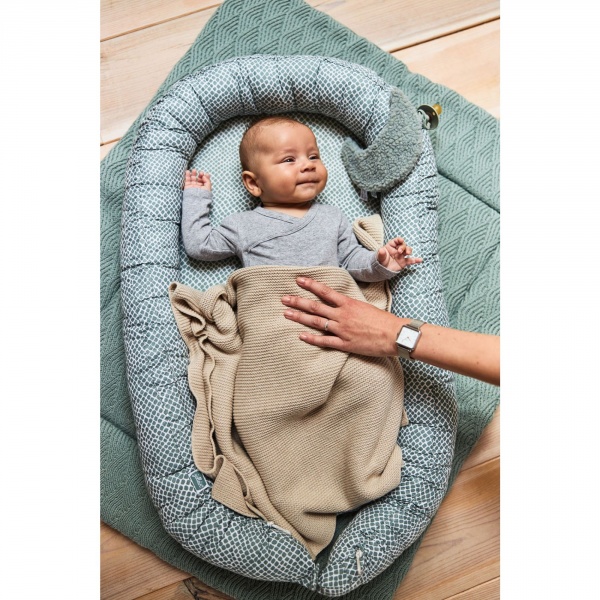 Couverture bébé tricot 75x100 cm nougat Jollein