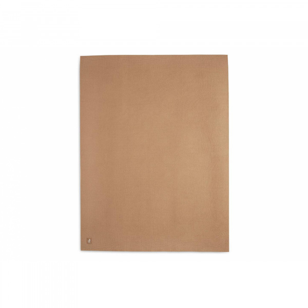 Couverture berceau 75 x 100 cm basic knit biscuit Jollein