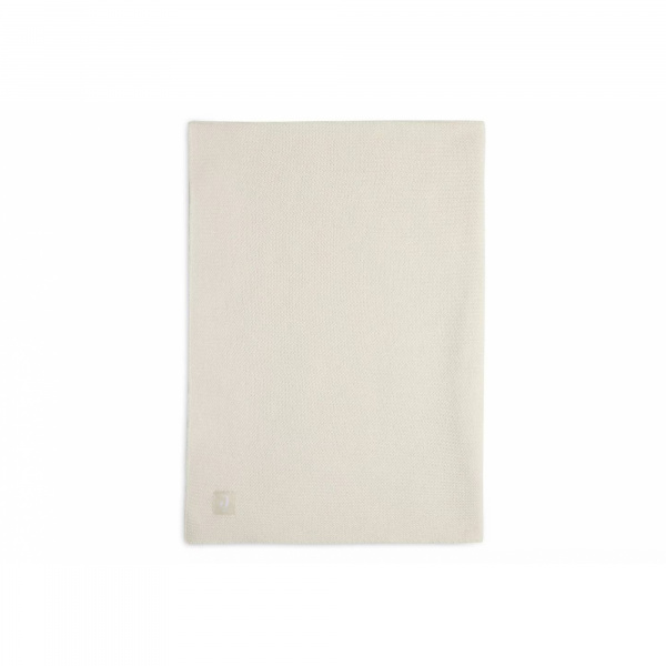 Couverture berceau 75 x 100 cm basic knit ivory Jollein