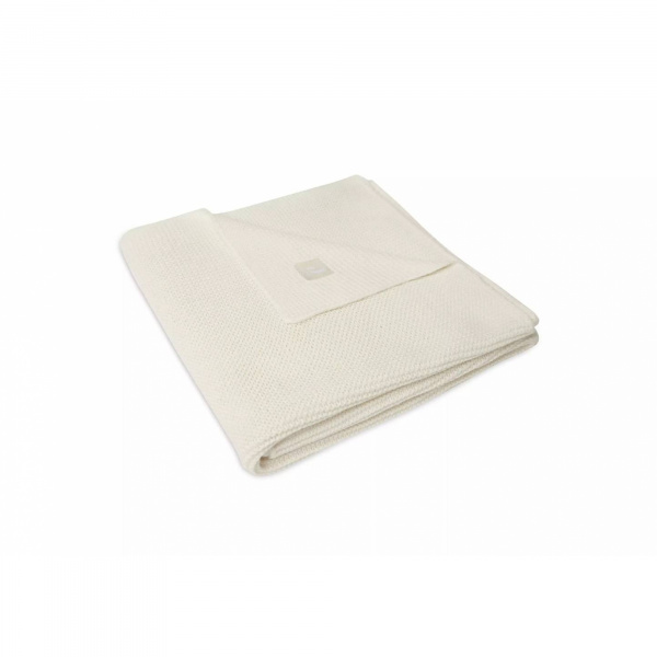 Couverture berceau 75 x 100 cm basic knit ivory Jollein