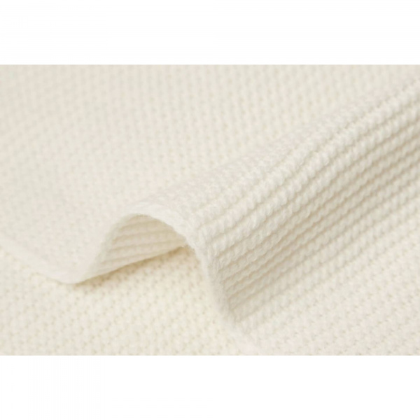 Couverture berceau 75 x 100 cm basic knit ivory Jollein