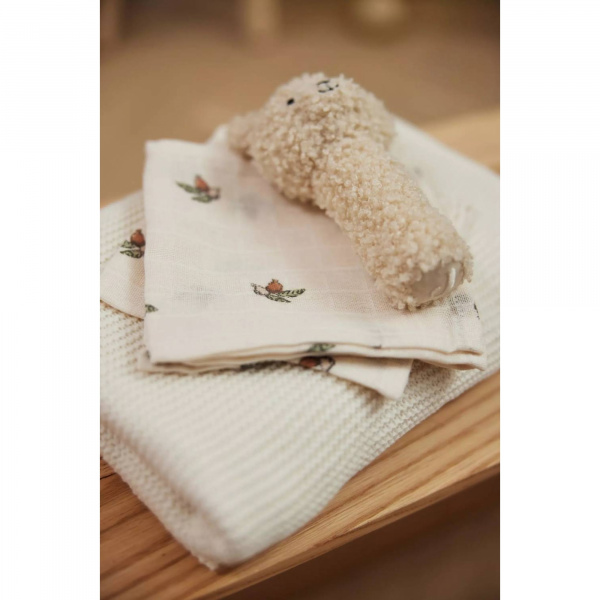 Couverture berceau 75 x 100 cm basic knit ivory Jollein