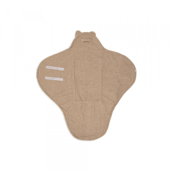 Couverture portefeuille bear bouclette biscuit Jollein