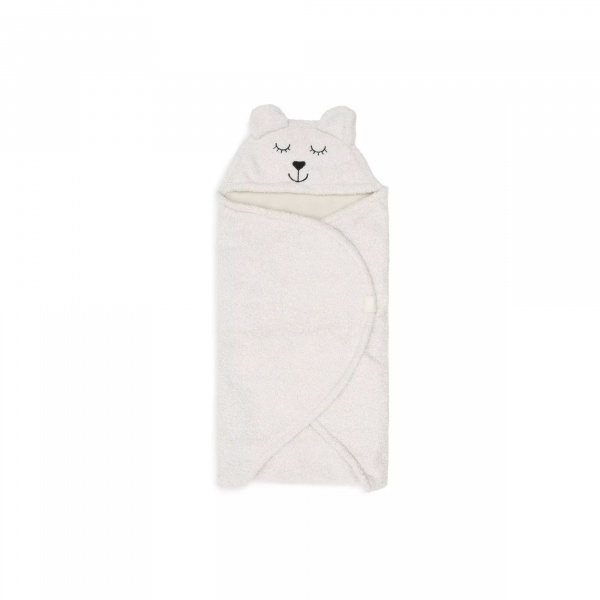 Couverture portefeuille bear bouclette oatmeal Jollein