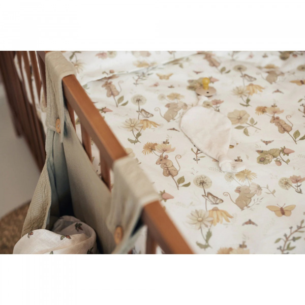 Housse de couette et taie 100 x 140cm dreamy mouse Jollein