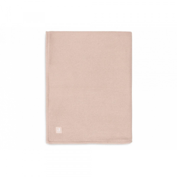 Couverture berceau 75 x 100 cm basic knit velvet ivoire Jollein