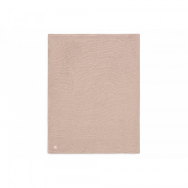 Couverture berceau 75 x 100 cm basic knit velvet ivoire Jollein