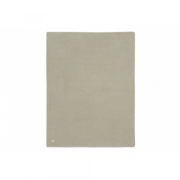 Couverture berceau 75 x 100 cm basic knit velvet ivoire Jollein