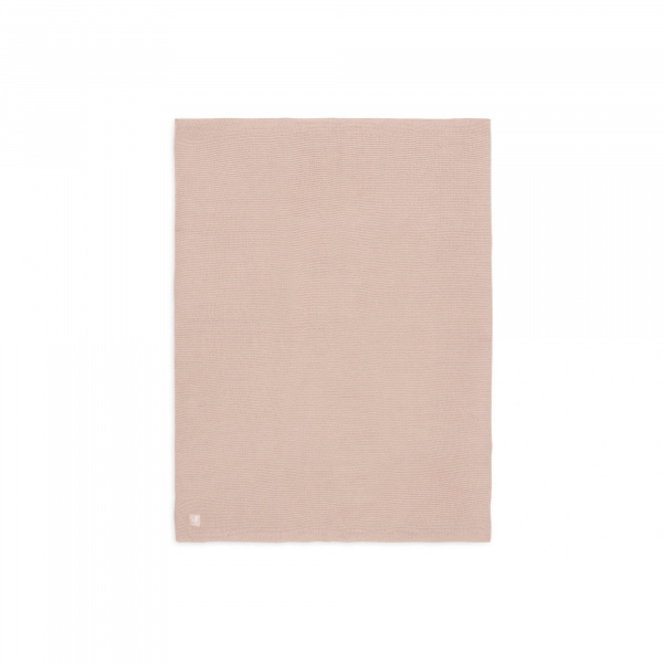 Couverture berceau 75 x 100 cm basic knit rose Jollein