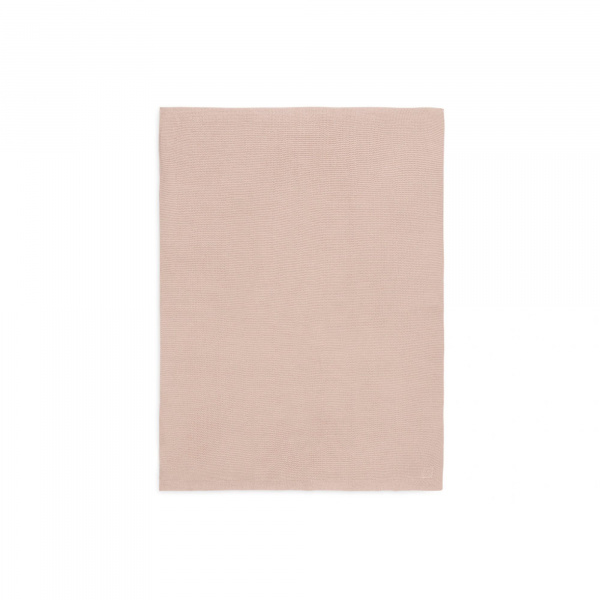 Couverture berceau 75 x 100 cm basic knit rose Jollein