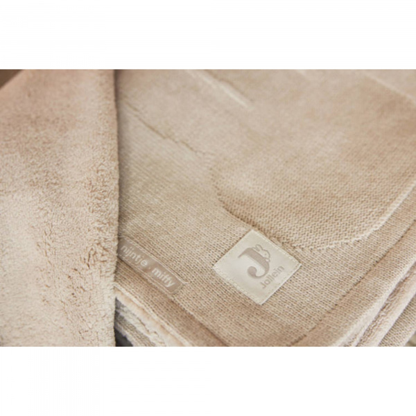 Couverture berceau 100 x 150 cm pointelle nougat miffy et fleece Jollein