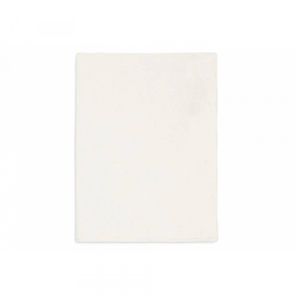 Couverture berceau 75 x 100 cm basic knit velvet ivoire Jollein