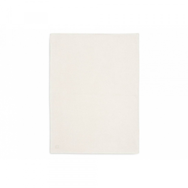 Couverture berceau 75 x 100 cm basic knit velvet ivoire Jollein