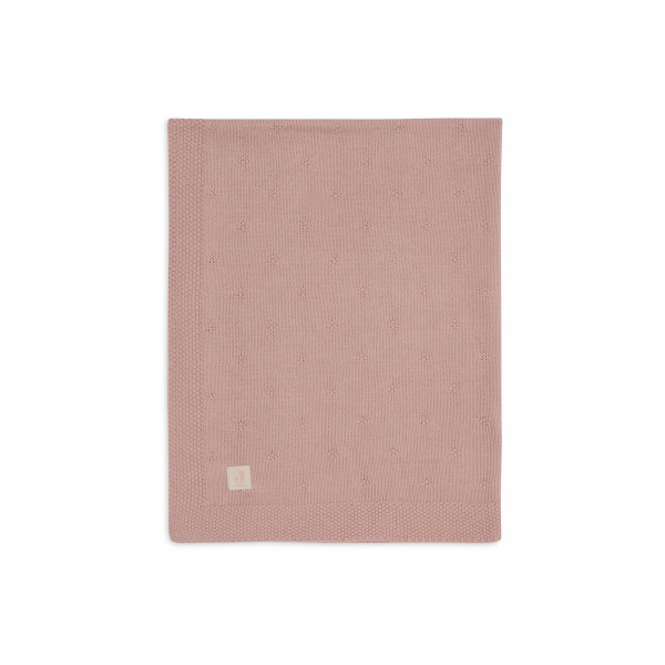Couverture berceau 75x100 cm cosy knit wild rose Jollein