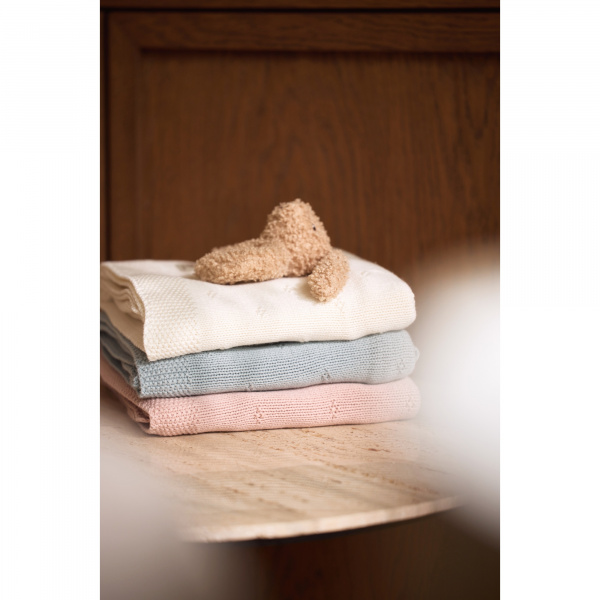 Couverture bébé 100x150 cm cosy knit velvet wild rose Jollein