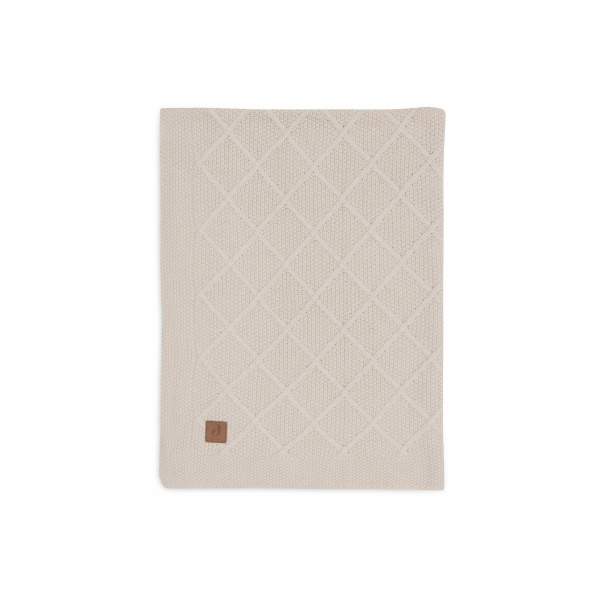 Couverture bébé 75x100 cm check knit oatmeal Jollein