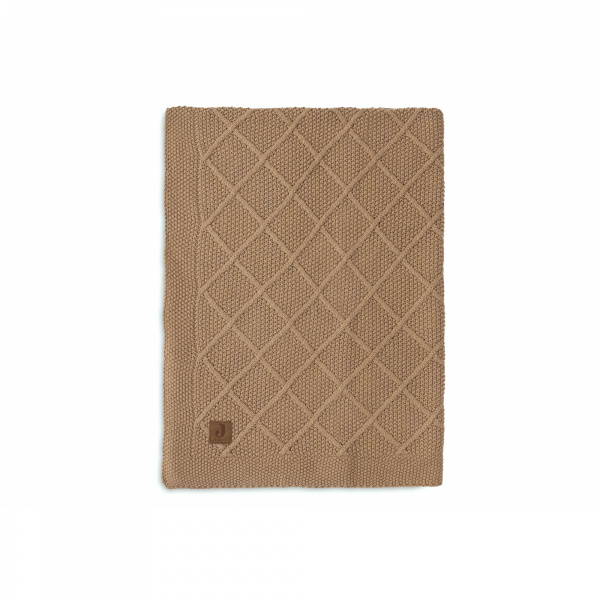 Couverture bébé 75x100 cm check knit biscuit Jollein