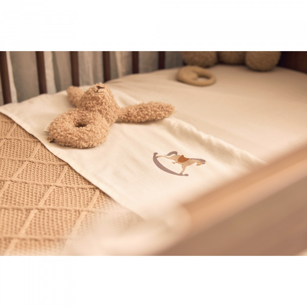 Couverture bébé 75x100 cm check knit biscuit Jollein