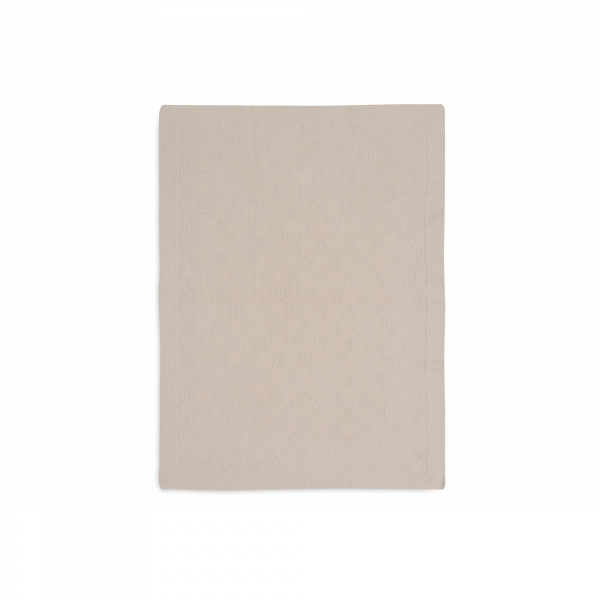 Couverture bébé 100x150 cm check knit oatmeal Jollein