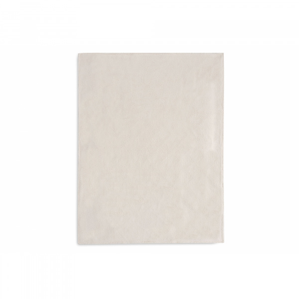 Couverture bébé 75x100 cm check knit teddy fleece oatmeal Jollein