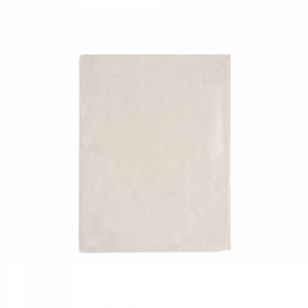 Couverture bébé 100x150 cm check knit teddy fleece oatmeal Jollein