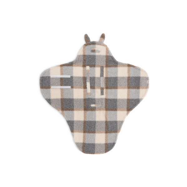 Couverture portefeuille câline bunny check bouclette Jollein