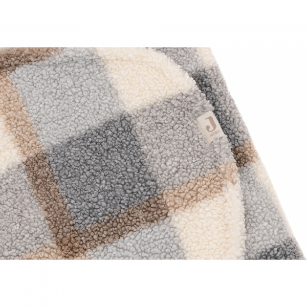 Couverture portefeuille câline bunny check bouclette Jollein